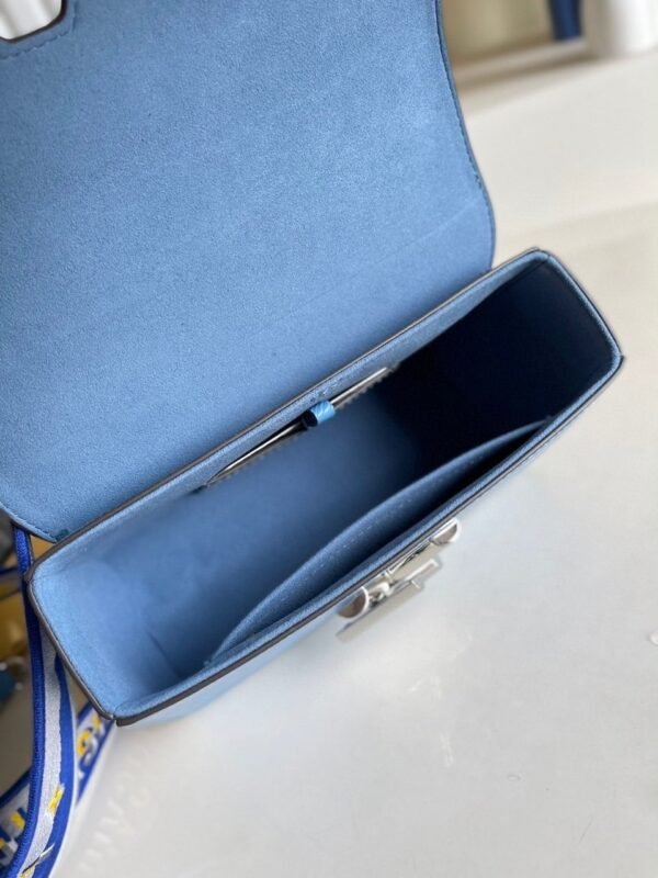 LV Twist MM Epi Blue For Women, Women¡¯s Handbags, Shoulder And Crossbody Bags 9.1in/23cm LV