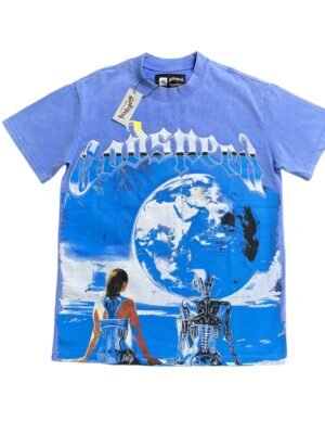 GODSPEED ARTIFICIAL LOVE T-SHIRT WASHED BLUE