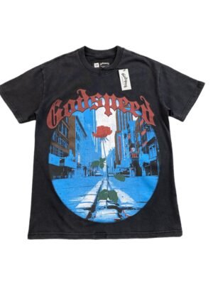GODSPEED E PLURIBUS UNUM T-SHIRT WASHED BLACK