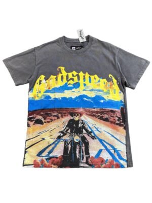 GODSPEED LONG LONELY ROAD T-SHIRT GREY