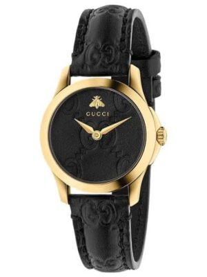 GUCCI G TIMELESS WATCH BLACK DIAL 27MM