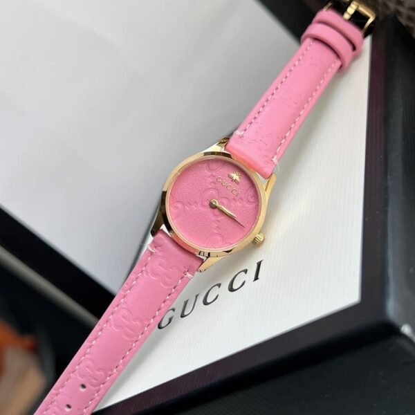 GUCCI G TIMELESS WATCH PINK DIAL 27MM