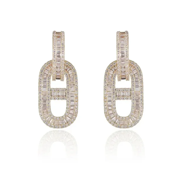 18K Diamonds H Earrings