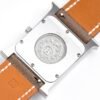 HERMES H HOUR WATCH BROWN STRAP 21MM