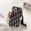 CD iPhone Case With Strap Black-GS240315