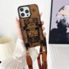 Lou Brown Crossbody Chain iPhone Case
