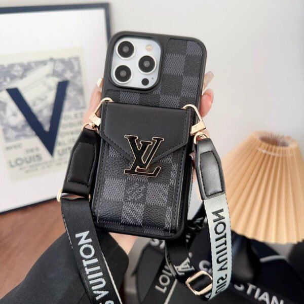 Lou Card Bag Five Color Chain iPhone Case