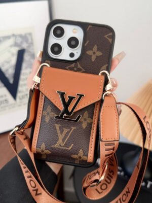 Lou Card Bag Five Color Chain iPhone Case