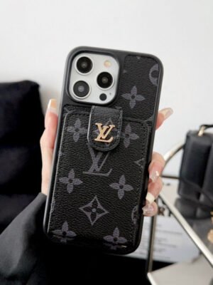 Lou Black & White Card Bag iPhone Case