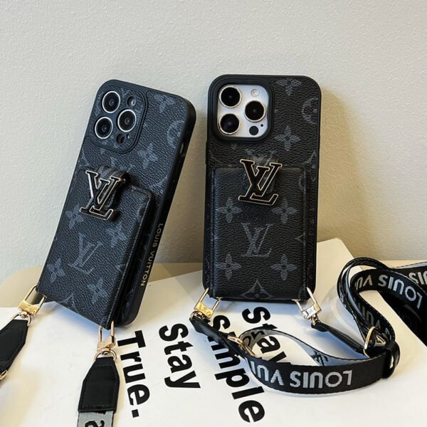Lou Card Bag Chain Black iPhone Case
