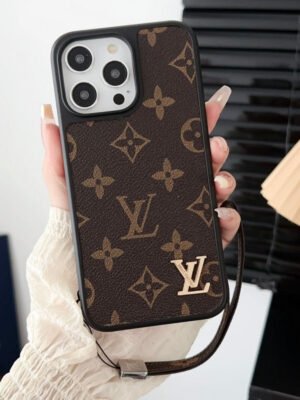 Lou Classic Brown Hand Chain iPhone Case
