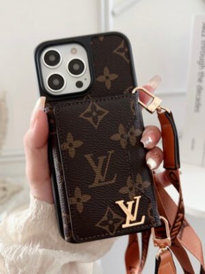 Lou Side Card Bag Crossbody Chain iPhone Case