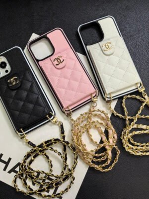 C.C Crossbody Leather iPhone Case