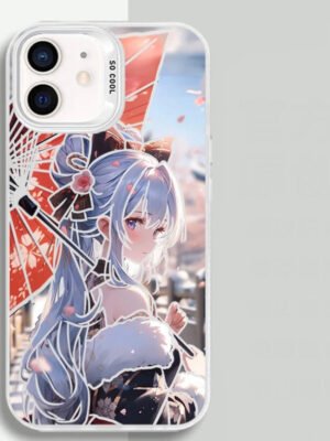 KAMISATO AYAKA ANIME PHONE CASE GENSHIN IMPACT