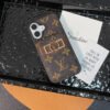 Lou Card Bag Gold Logo iPhone Case