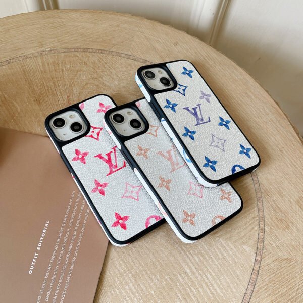 Lou Color Leather iPhone Case