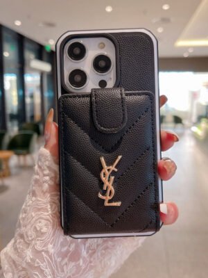 Saint Card Bag Color Leather iPhone Case