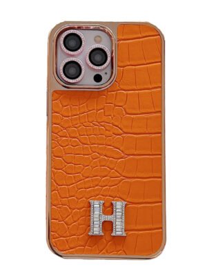 Herm Diamond Logo Rose Gold iPhone Case