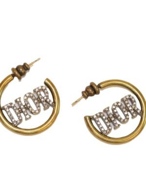 18K CD 30 Montaigne Hoop Earrings