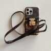 Lou Chain Leather iPhone Case