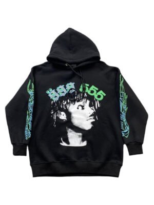 JUICE WRLD x SP5DER HOODIE BLACK