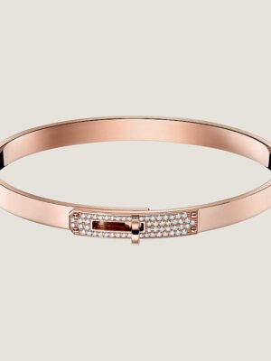 18K Kelly Small Model Diamond H Bracelet
