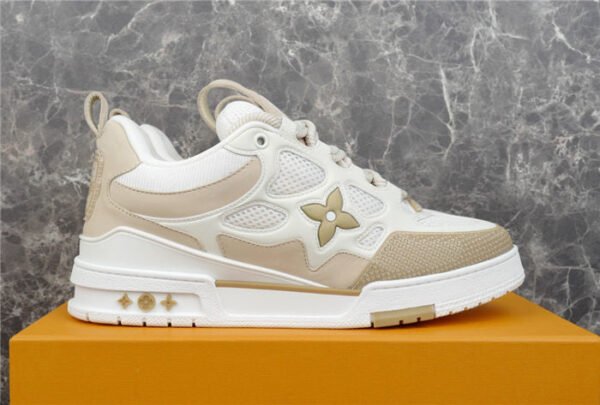 LOUIS VUITTON LV SKATE SNEAKER BEIGE WHITE
