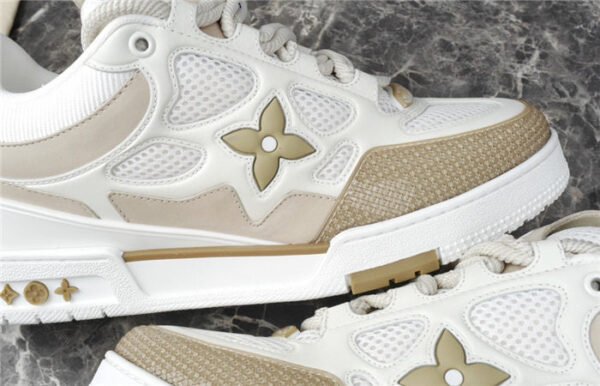 LOUIS VUITTON LV SKATE SNEAKER BEIGE WHITE