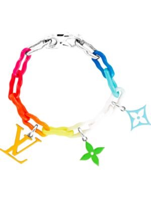 18K Louis Rainbow Ceramic Chain Bracelet