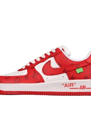NIKE AIR FORCE 1 x LOUIS VUITTON VIRGIL ABLOH WHITE RED
