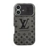 Lou Brown & Black Color Leather iPhone Case