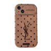 Saint Brown Leather iPhone Case