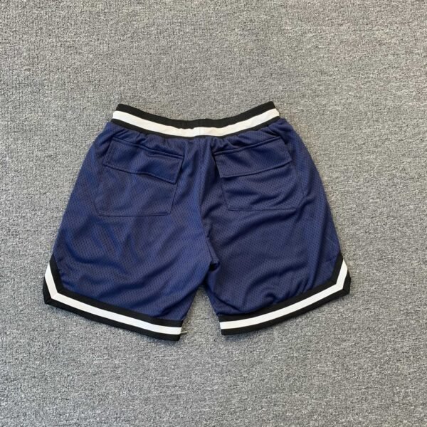 RHUDE COURT LOGO SHORTS NAVY