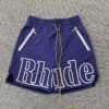 RHUDE RH LOGO SHORTS NAVY