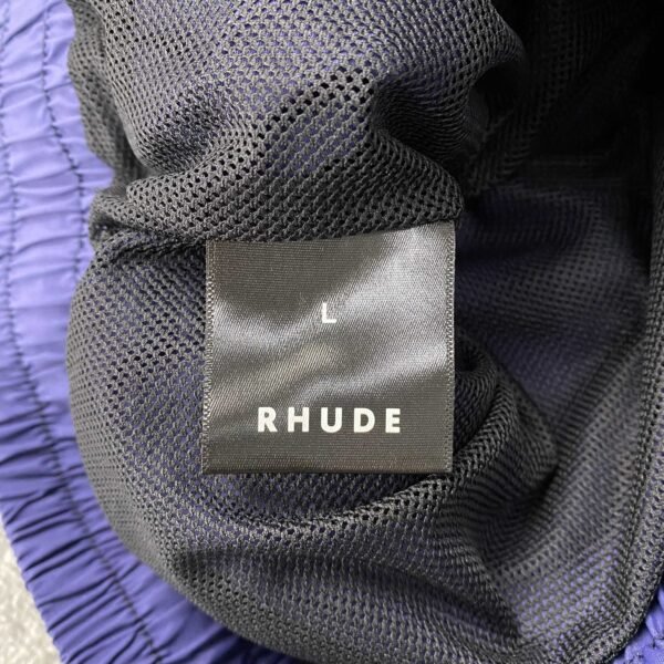 RHUDE RH LOGO SHORTS NAVY