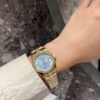 ROLEX DATEJUST DIAMOND IN GOLD WITH BLUE DIAL 31MM
