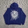 SP5DER ARACH NY PHOBIA HOODIE NAVY