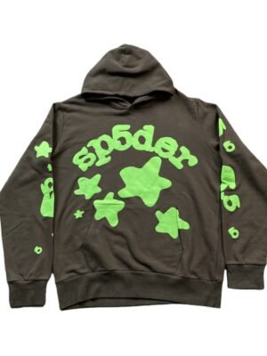 SP5DER BELUGA HOODIE SLATE GREY/GREEN