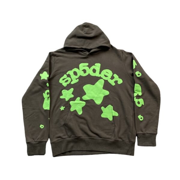 SP5DER BELUGA HOODIE SLATE GREY/GREEN