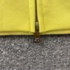 SP5DER DOUBLE LAYER 5 STAR ZIP HOODIE YELLOW