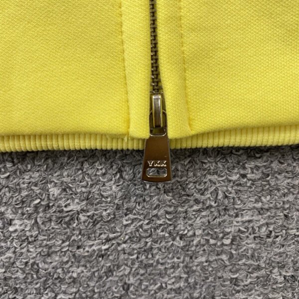 SP5DER DOUBLE LAYER 5 STAR ZIP HOODIE YELLOW