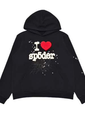 SP5DER I HEART SP5 SOUVENIR HOODIE BLACK
