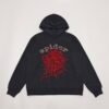 SP5DER OG RHINESTONE LOGO HOODIE BLACK