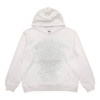 SP5DER OG RHINESTONE LOGO HOODIE WHITE