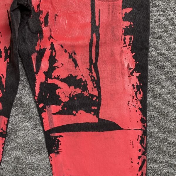 SP5DER PAINTED MOTO DENIM BLACK