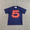 SP5DER RED 5 BABY TEE NAVY