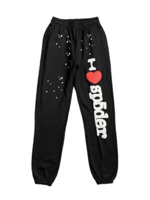 SP5DER SOUVENIR SP5 SWEATPANTS BLACK