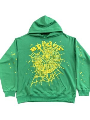 SP5DER STAR OG WEB V2 HOODIE SLIME GREEN