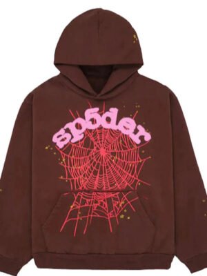 SP5DER WEB HOODIE BROWN