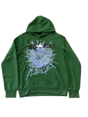 SP5DER WEB HOODIE HUNTER GREEN